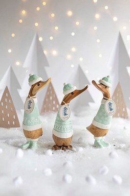 DCUK Alpingrün Holz Weihnachten Entenküken Festlich Haushaltswaren Accessoire und Geschenk