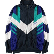 Used 1980'S Adidas Trefoil Logo Track Jacket Men's Size L approx. Vintage