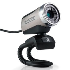 USB 2.0 HD Pro Widescreen Video Full 1080p Webcam with Built in Microphone an...