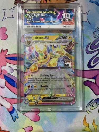 Jolteon EX Prize Pack Series 7 Stamped Card 030/131 Ace perfect 10 pop 12