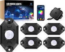 MICTUNING 4 Pod RGB Rock Lights Bluetooth APP