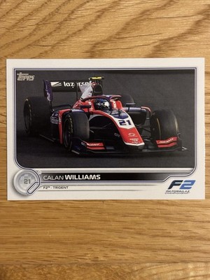 Topps Formula 1 2022 Calan Williams Nr.146 F2 Trident Base Card Car Formel 1