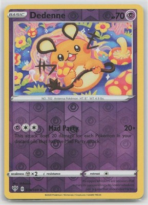 Dedenne 078/189 Uncommon Darkness Ablaze Pokemon Reverse Holo Lightly Played