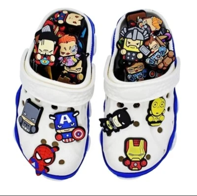 Hero Mask Shoe Charms – Comic Action Jibbitz Style (18 Variations)