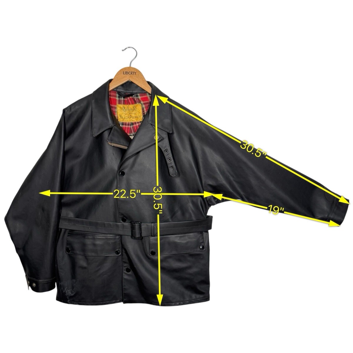 Belstaff 50s Black Prince Vulcanised Rubber Motorcycle Jacket