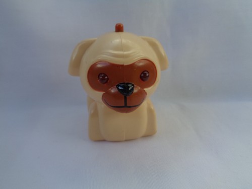 2003 Burger King Micropets Tan / Brown Jake-Pal Dog Light-up Working