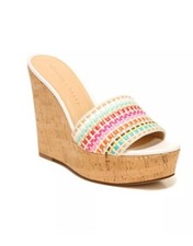 Veronica Beard Dali Wedge Sandal in Snow Size 9.5