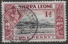 Sierra Leone 1938 KGVI   SC#174 USED VF FREETOWN from the harbour