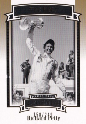 PRESSEAUSWEIS 2007 LEGENDS RICHARD PETTY #G-55 158/249 SPITZNAME GOLD PARALLEL CARD 