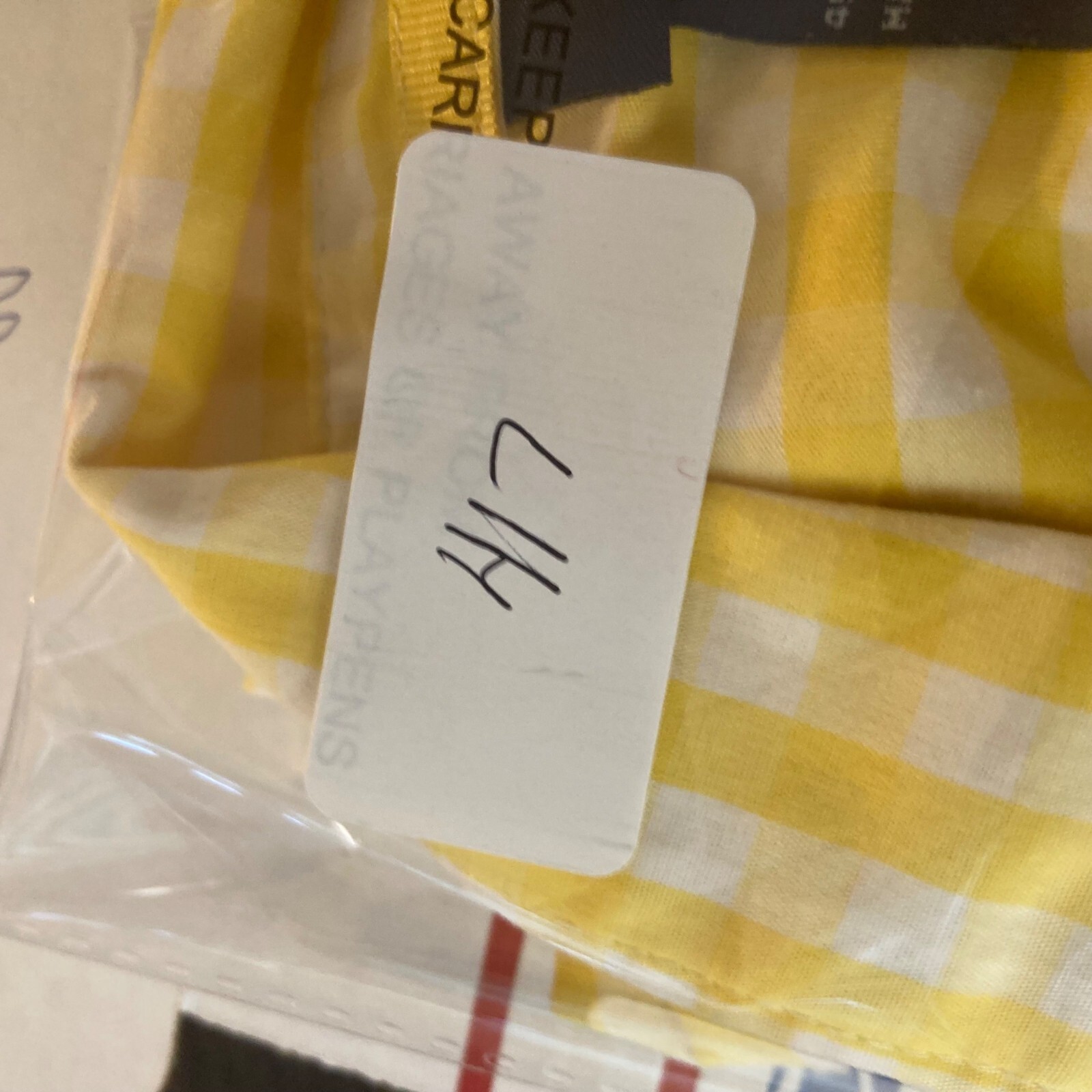 Womens Basic Editions Gingham V Neck Short Sleeve… - image 7