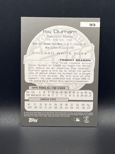 2005 Topps Rookie Cup - #93 Ray Durham - Picture 2 of 2