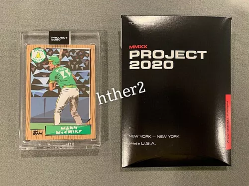 Topps Project 2020 Card #60 Mark McGwire Oakland 1987 by Naturel PR / 2687