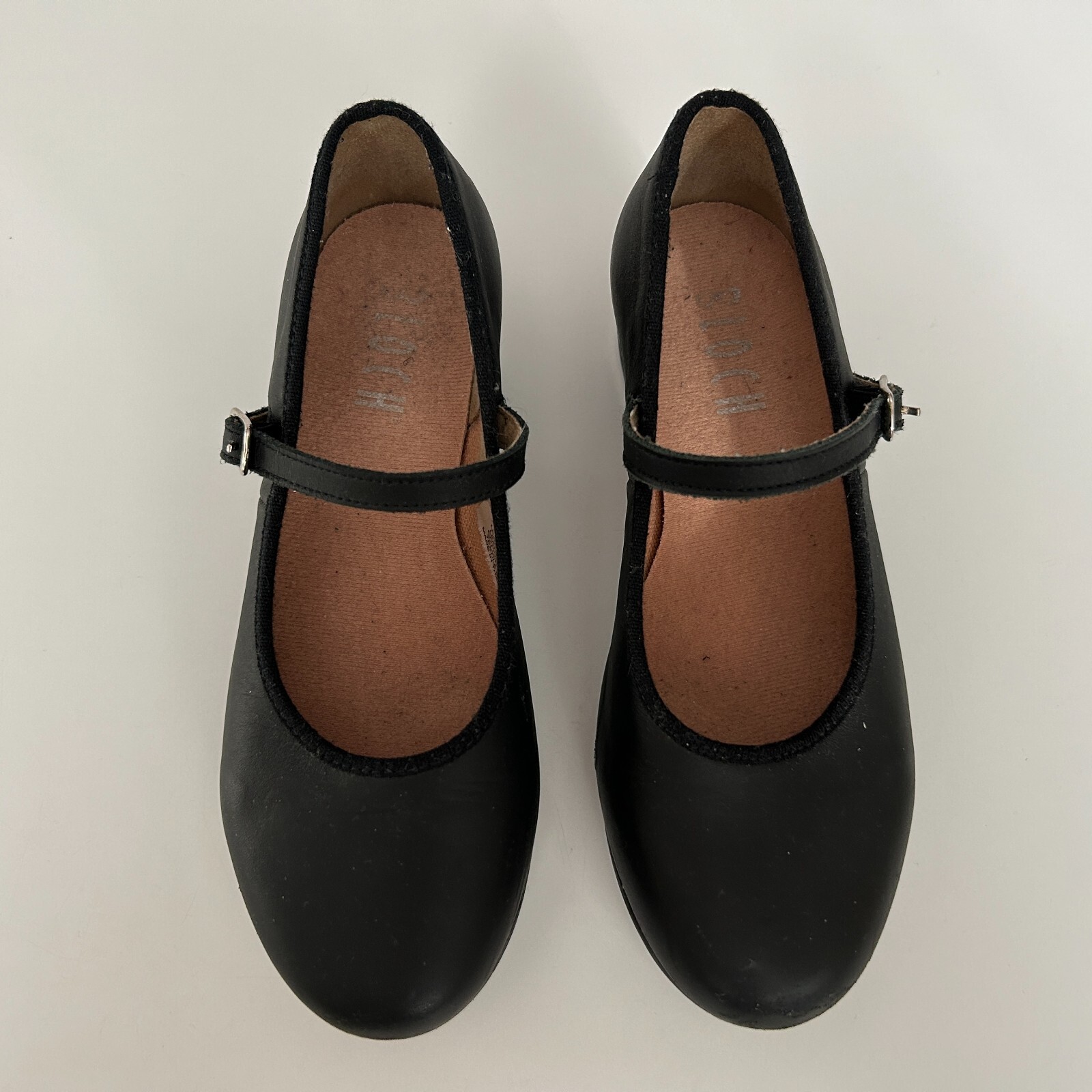 Bloch TapOn Black Leather Children's Tap Shoes / Size 13.5 / Great