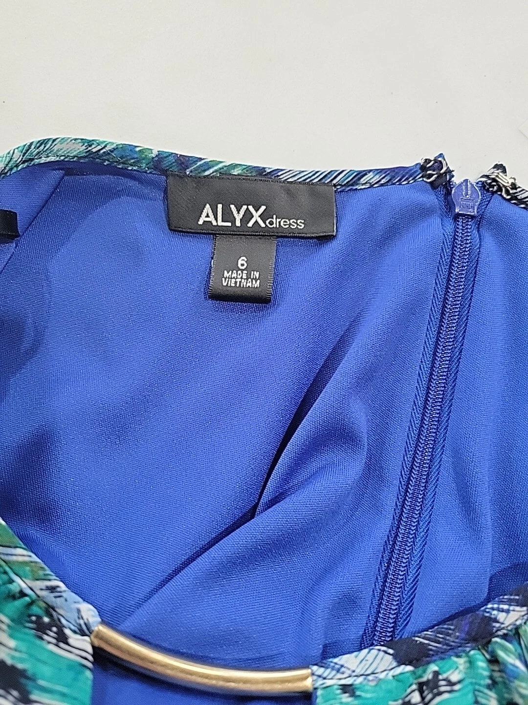 Abito Alyx nero gonna blu verde nero top con cintura taglia 6