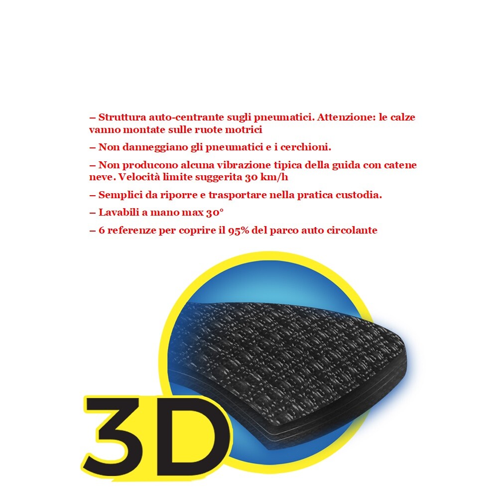 CALZE DA NEVE 175/50 R16 CERCHIO 16 MISURA S CALZA OMOLOGATA AUTO, SUV, 4×4, FU - 4