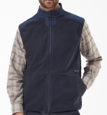 Barbour Country Fleece Gilet Men s Navy Size XL NWT