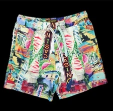 Surf Society Bademode Planke Las Vegas Kasino Kruze Hose Größe 28 Mittel