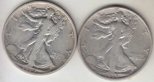 1919-D Walking Liberty Half Dollar — photo from the most recent tracked eBay sale