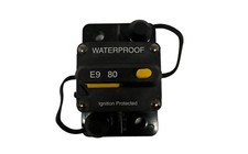 80 Amp Manual Reset Inline Fuse Inverter Circuit Breaker Waterproof