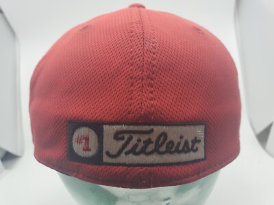 Titleist Golf New Era Red Fitted Cap Hat Size M/L Z23 | eBay