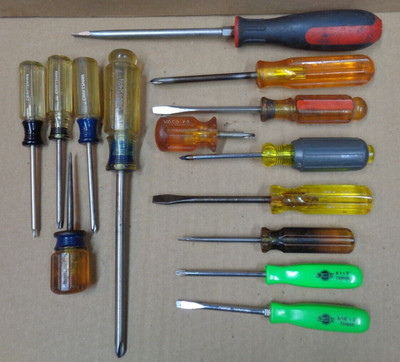 Lot/14 Screwdrivers SUNEX CRAFTSMAN VACO IRWIN Straight Slot Phillips Torx