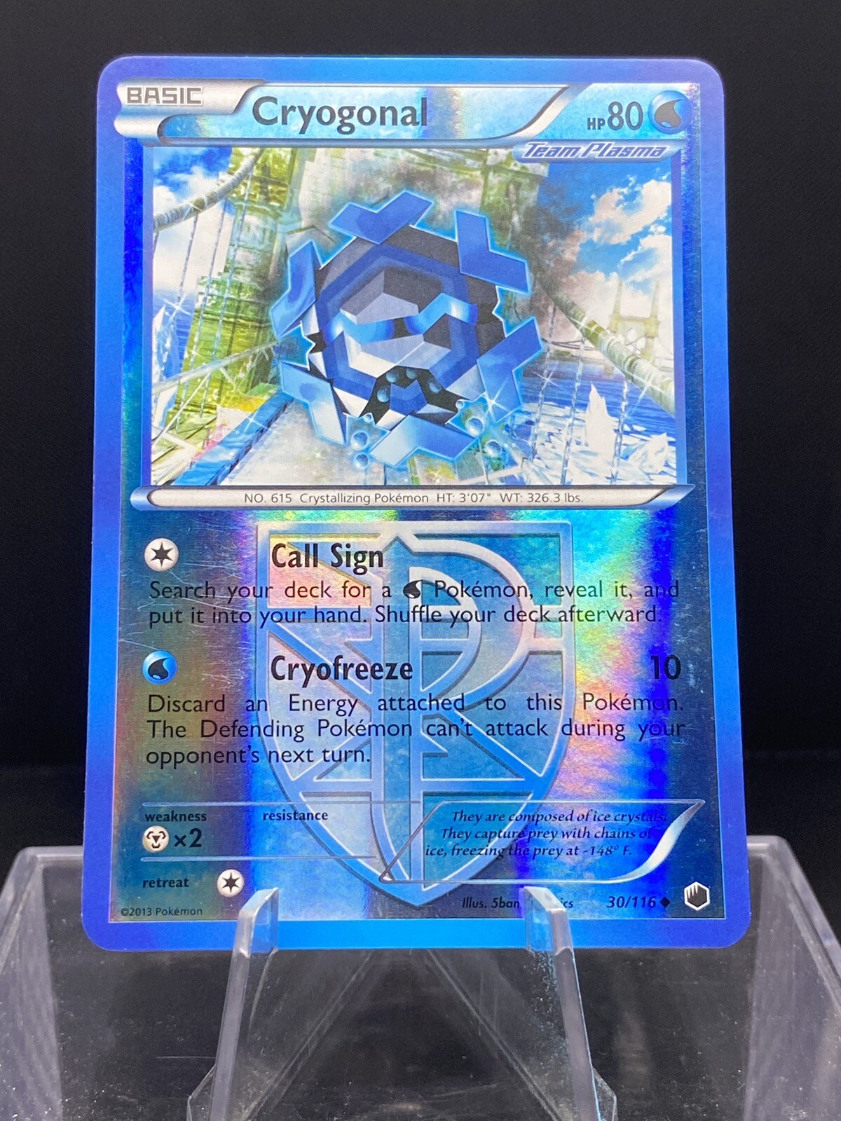 Cryogonal 30/116 | BW - Plasma Freeze | REVERSE HOLO | Pokemon LP