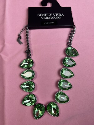 Simply Vera Vera Wang Green Stone Necklace NWT RETAIL 38 | eBay Simply Vera Vera Wang Green Stone Necklace NWT RETAIL 38 | eBay