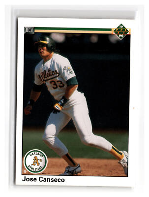 Jose Canseco Baseball #66 1990 Upper Deck Oakland Athletics | eBay