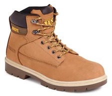 WORKSITE SS613SM Wheat Nubuck Boot Steel Toe Cap & Midsole Safety