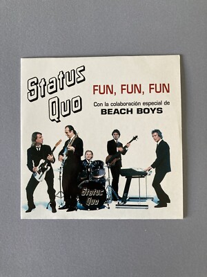 Status Quo With The Beach Boys    Fun Fun Fun CD Single, Promo, Cardsleeve Mint