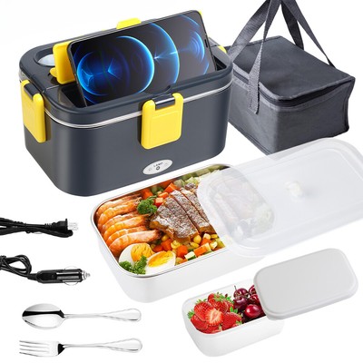 80W Loncheras Electrica Para Comida Calentar El Almuerzo Caliente Trabajo Carro