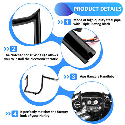 MoKitDora Street Electra Glide Ape Hanger CAN-Bus Jamaica