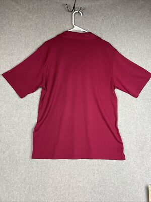 Tommy Armour Golf Polo Shirt Mens Large Red,Black Geo Short Sleeve