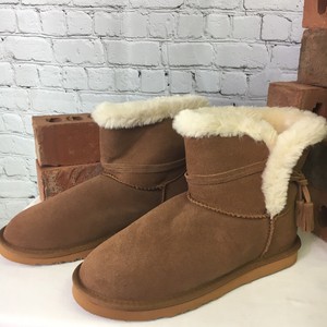 suede tassel ankle boots