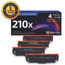 210X 4-Pack High Yield Toner for HP Color LaserJet 4201dn, MFP 4301fdn (W2101X)