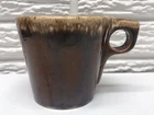 Vintage Hull Pottery Brown Drip Coffee Mug USA Oven Proof