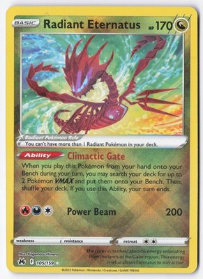 Radiant Eternatus  Radiant Rare Crown Zenith 105/159 NM