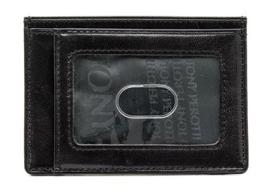 Tony Perotti Mens Italian Bull Leather Express Front Pocket One Size, Black