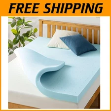 Queen Size Blue Gel Infused Topper, Dorm Essentials