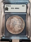 1879-O Morgan Silver Dollar MS62 ICG