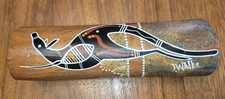 Didgeridoo Aboriginal Australian Style Art Handpainted and Signed J Walke 10"
