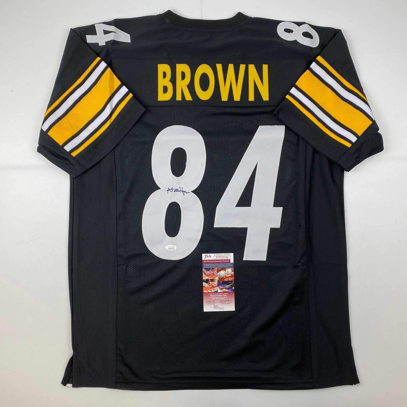 Antonio Brown Autographed Signed Pittsburgh Steelers / Pittsburgh Black Football Jersey JSA COA 