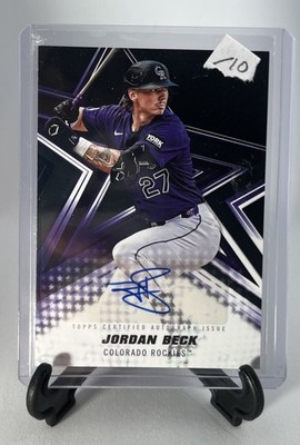 2026 Baseball Stars Jordan Beck Auto Black /10