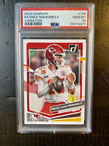 2023 Panini Donruss Patrick Mahomes II #149 Full Name Variation PSA 10 Gem Mint