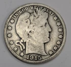 1915 S Barber Half Dollar US Coin