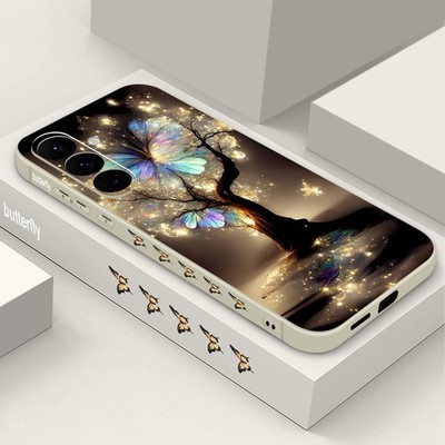 Schmetterling Baum HandyHülle Für Samsung Galaxy A17 A56 A36 A16 A26 A05S S25 FE