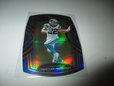 Christian McCaffrey 2020 Panini Select Club Blue Die-Cut Prizm #207