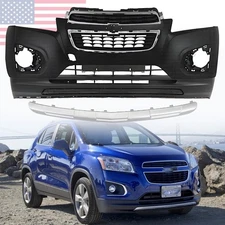 Front Bumper Cover Fascia & Grille Assembly Kit For 2013-2016 Chevrolet Trax