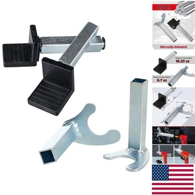 Heavy-Duty U and L-Shaped Motorcycle Lift Stand Adapters for Enhanced Stability