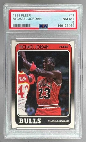 1988 Fleer 17 Michael Jordan PSA 8 146173464